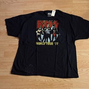 KISS World Tour '77 Black T-Shirt